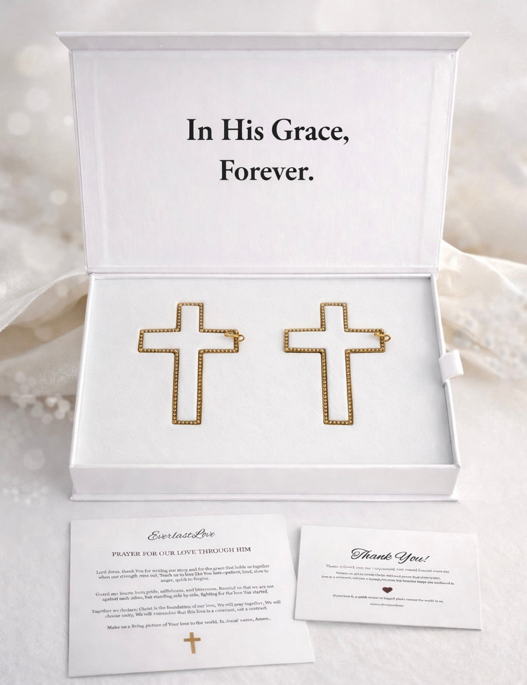 His & Hers Covenant Cross Bracelets